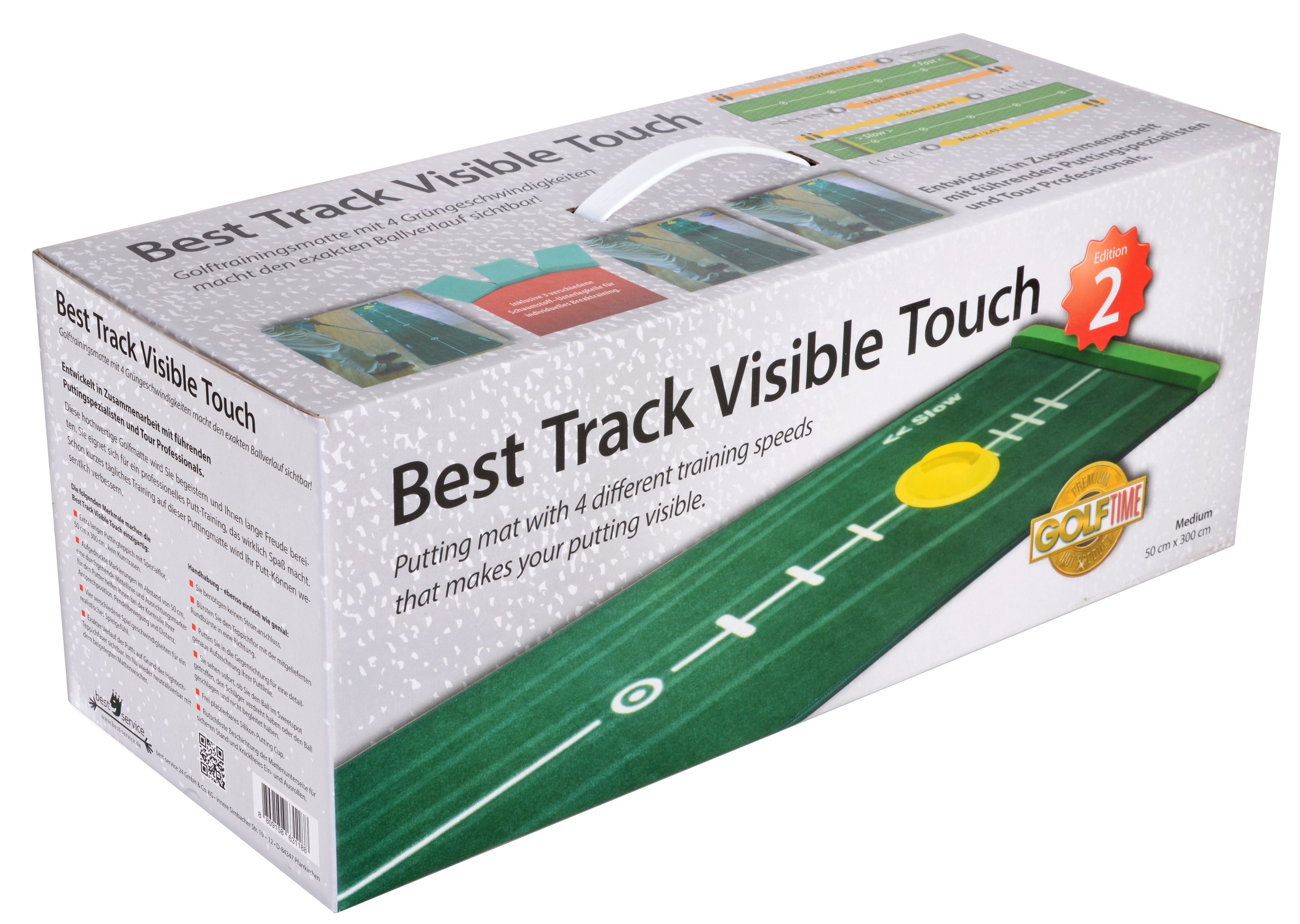 Best Track Golf-Abschlagmatte Best Track Golf Puttingmatte inkl. Ballstopper-Einheit, Medium