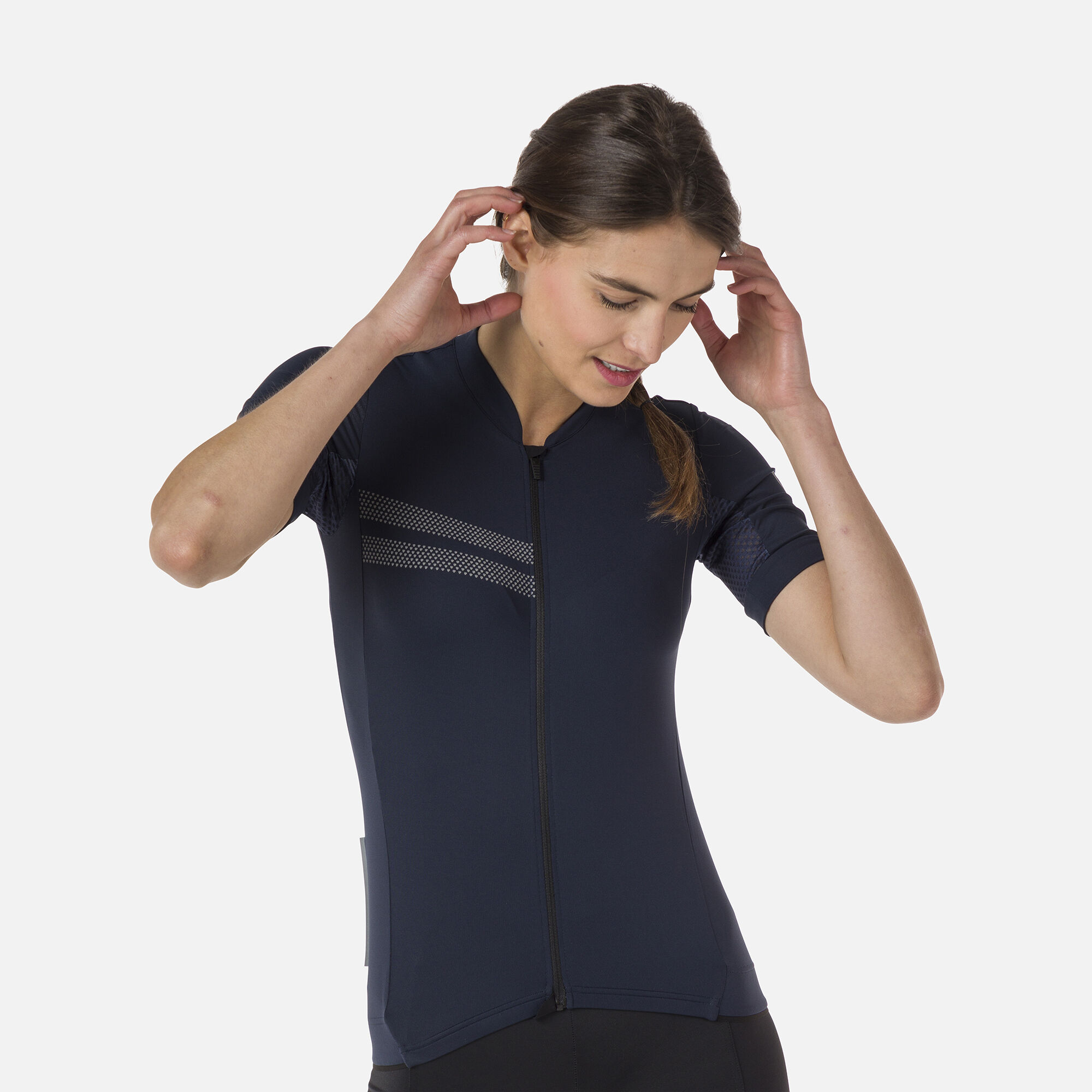 Maillot de vélo de route à manches courtes pour femme