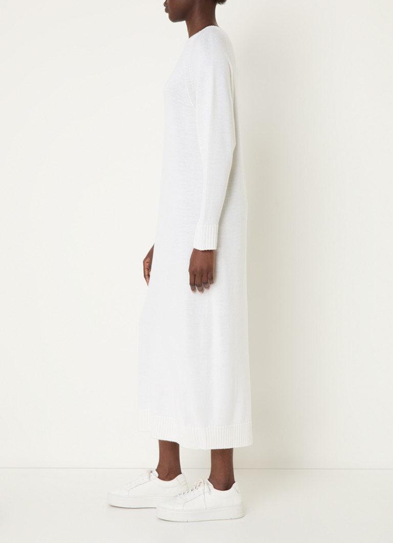 Abito midi MaxMara Scrivia in maglia di pregiata lana vergine.