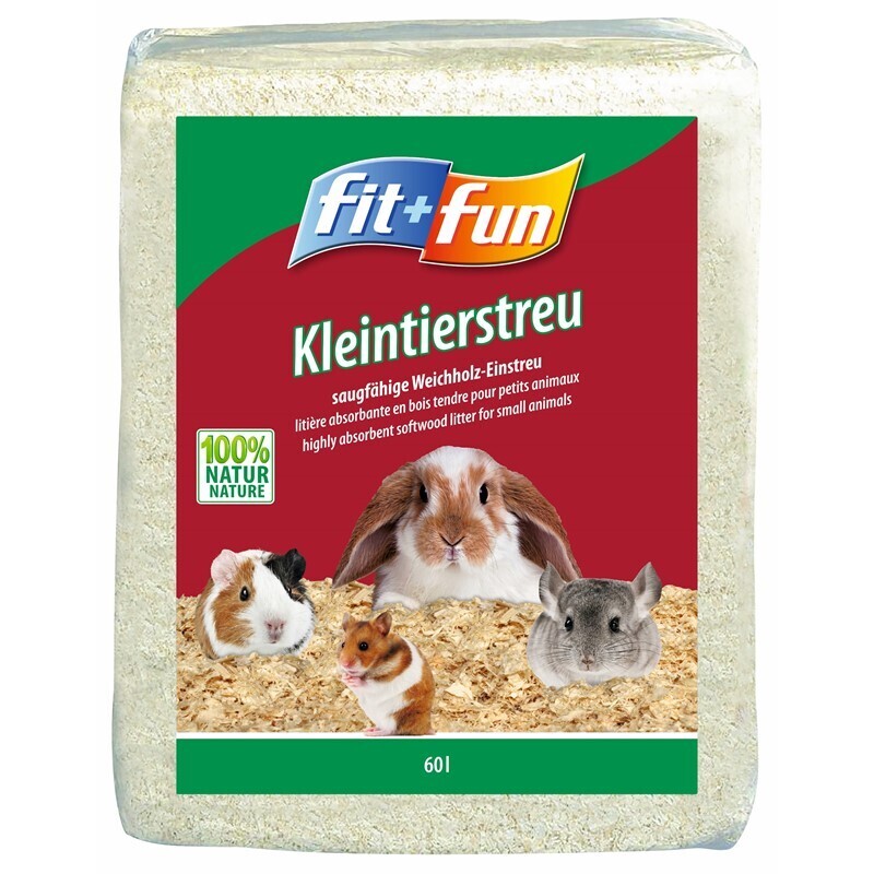 FIT+FUN Streu & Stroh FIT+FUN Kleintierstreu 60 l