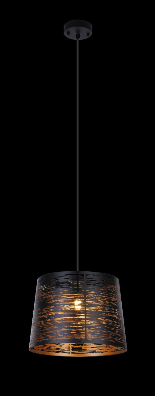 Globo Lighting - BECCA - Hängeleuchte Metall schwarz, 1x E27