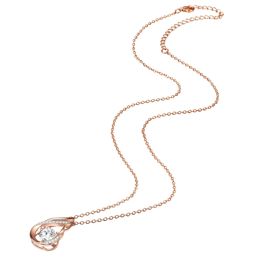 Rafaela Donata Collier en argent Argent sterling Oxyde de zirconium (CZ) en Or rose collier