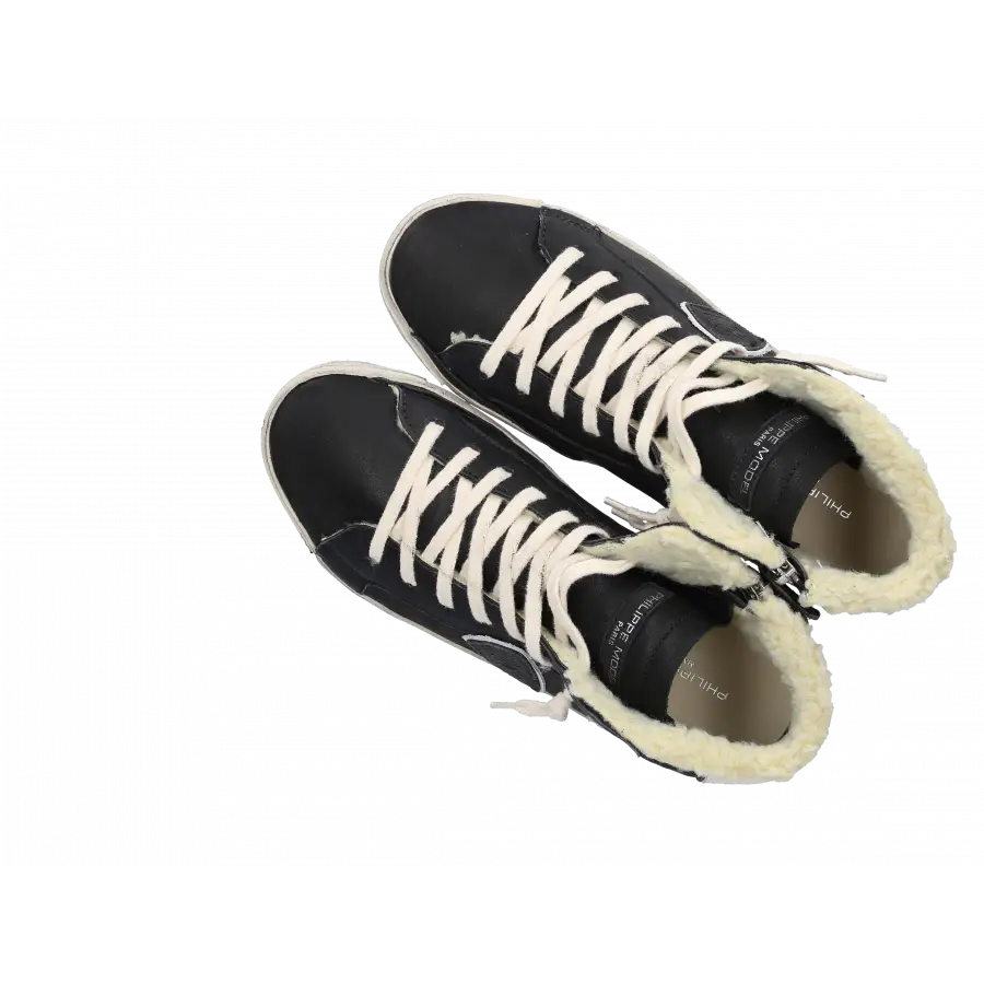 Philippe Model - Sneaker high PRHU WF03 Kalbsleder - schwarz