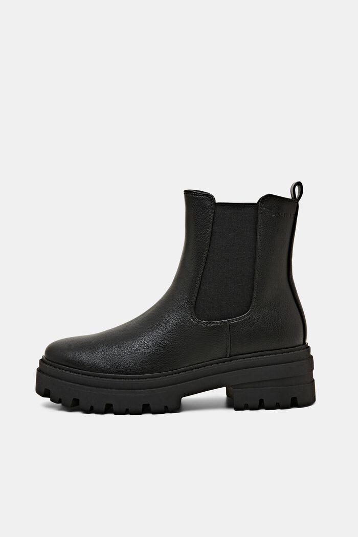 Grobe Boots in Lederoptik