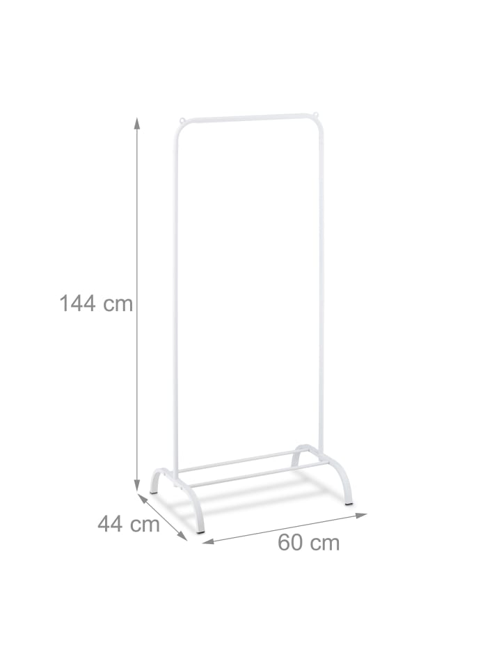 relaxdays Kleiderständer in Weiß - (B)60 x (H)144 x (T)44 cm günstig kaufen onesize
