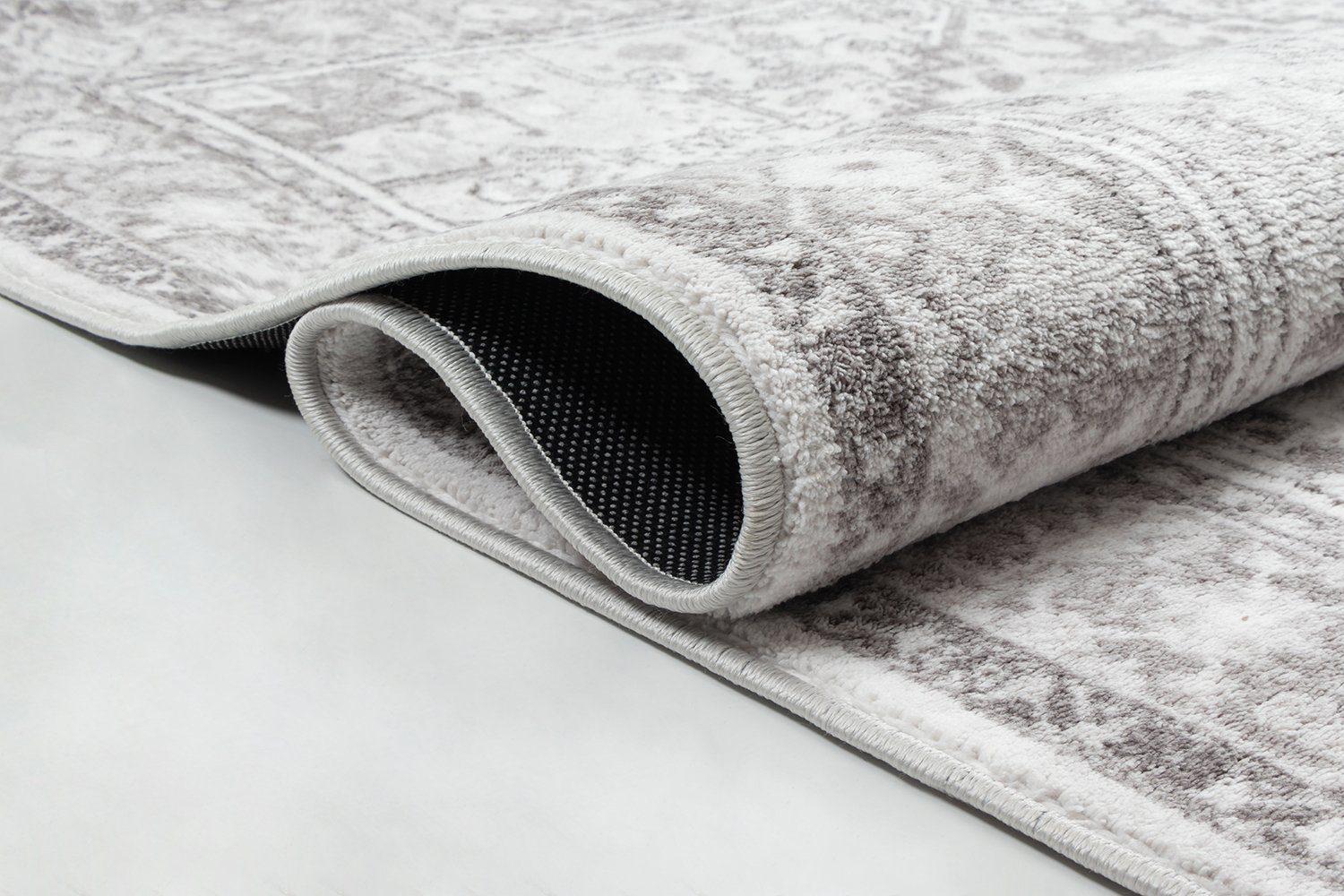 Teppich Canyon pflegeleichter Teppich, modernes Design, Anti-Rutsch, the carpet, Rund, Höhe: 12 mm, Wohnzimmer, Schlafzimmer, rutschfest, strapazierfähig