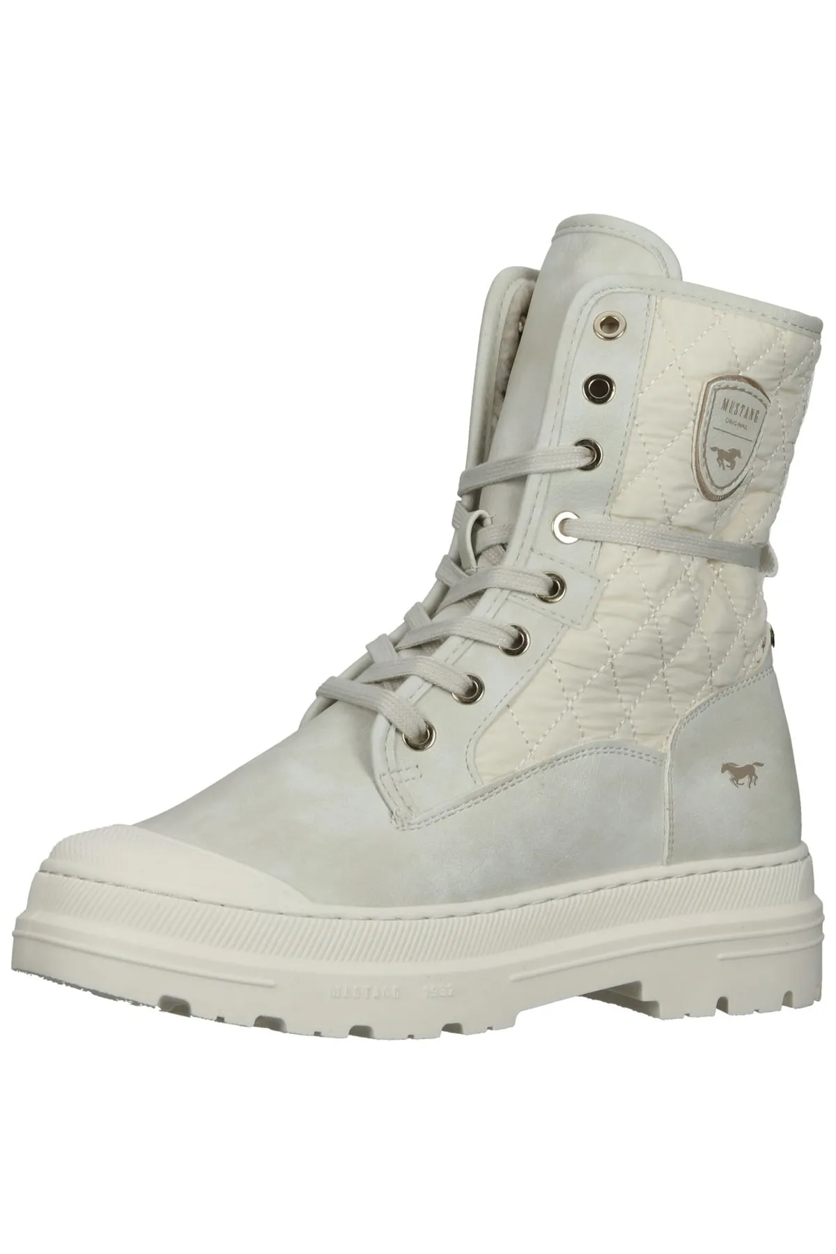 Mustang  Stiefelette - Grau - Blockabsatz