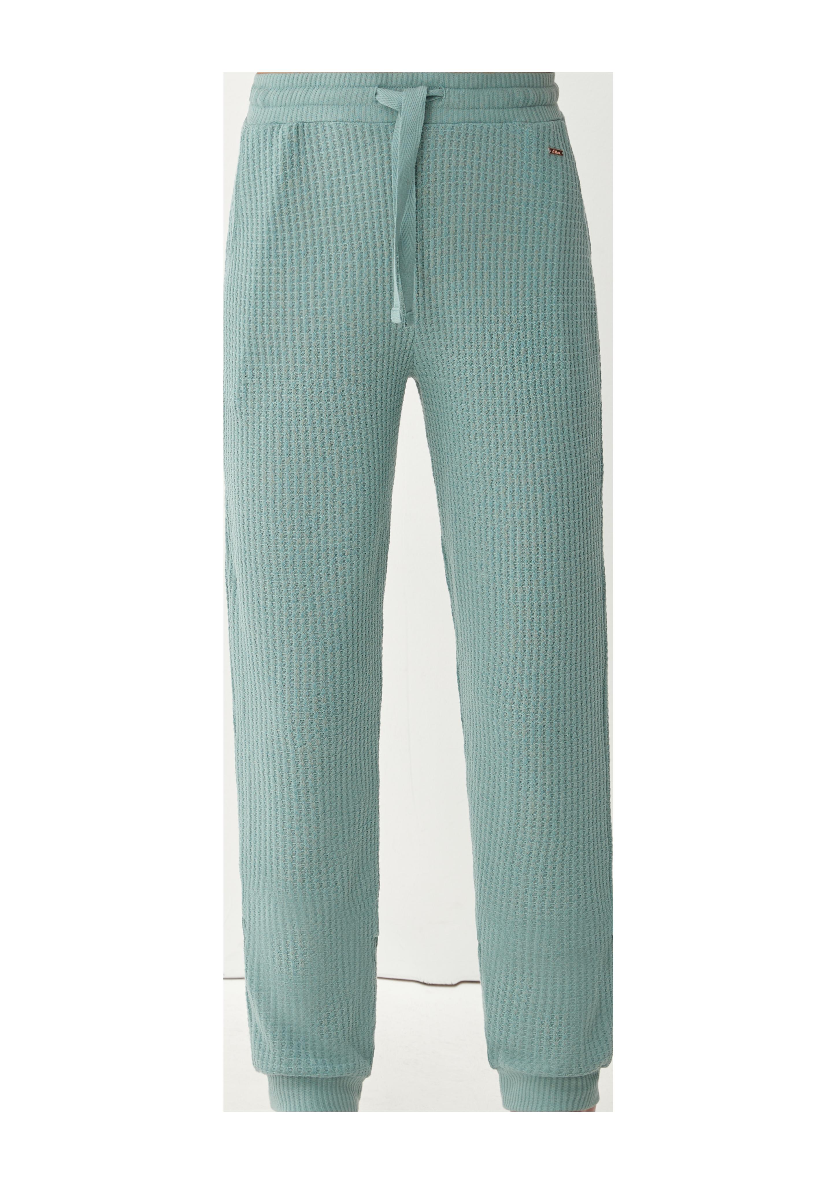 Pyjamahose in Waffelpiqué-Struktur  6007848-6200