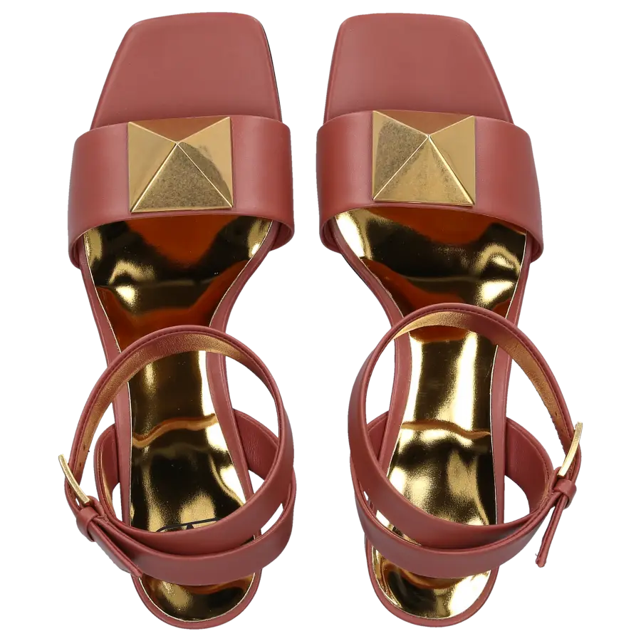Valentino Garavani - Sandalen ONE STUD Kalbsleder - braun