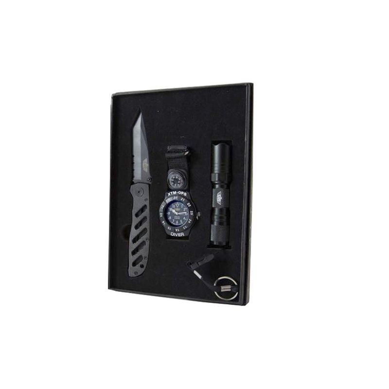 Uzi Special Forces Set (Knife-Flashlight-Watch) SFS-1