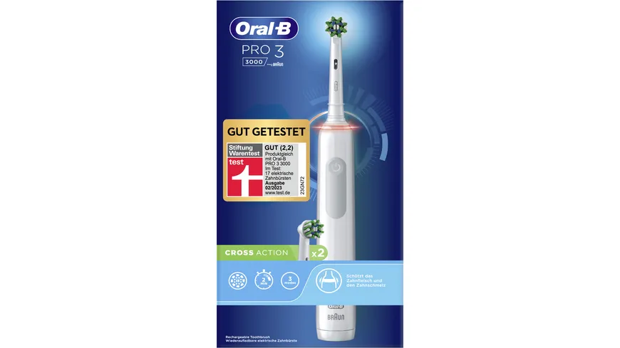 Oral-B Pro 3 3000 Cross Action White