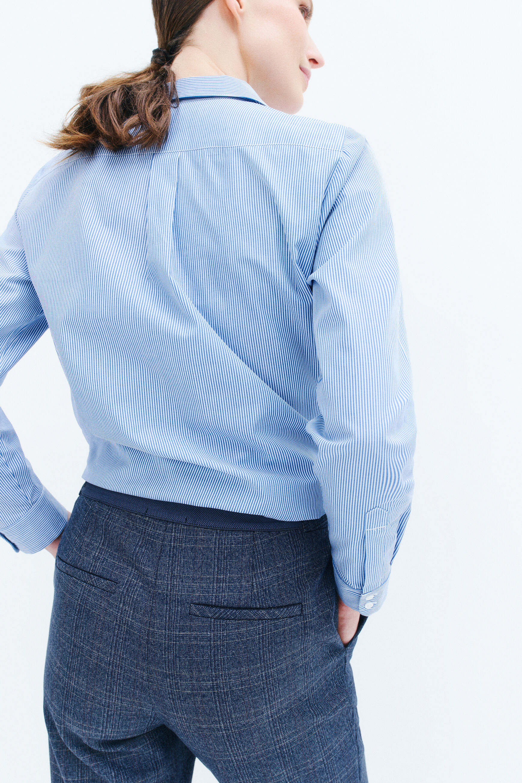 pantalon sidiki bleu marine femme