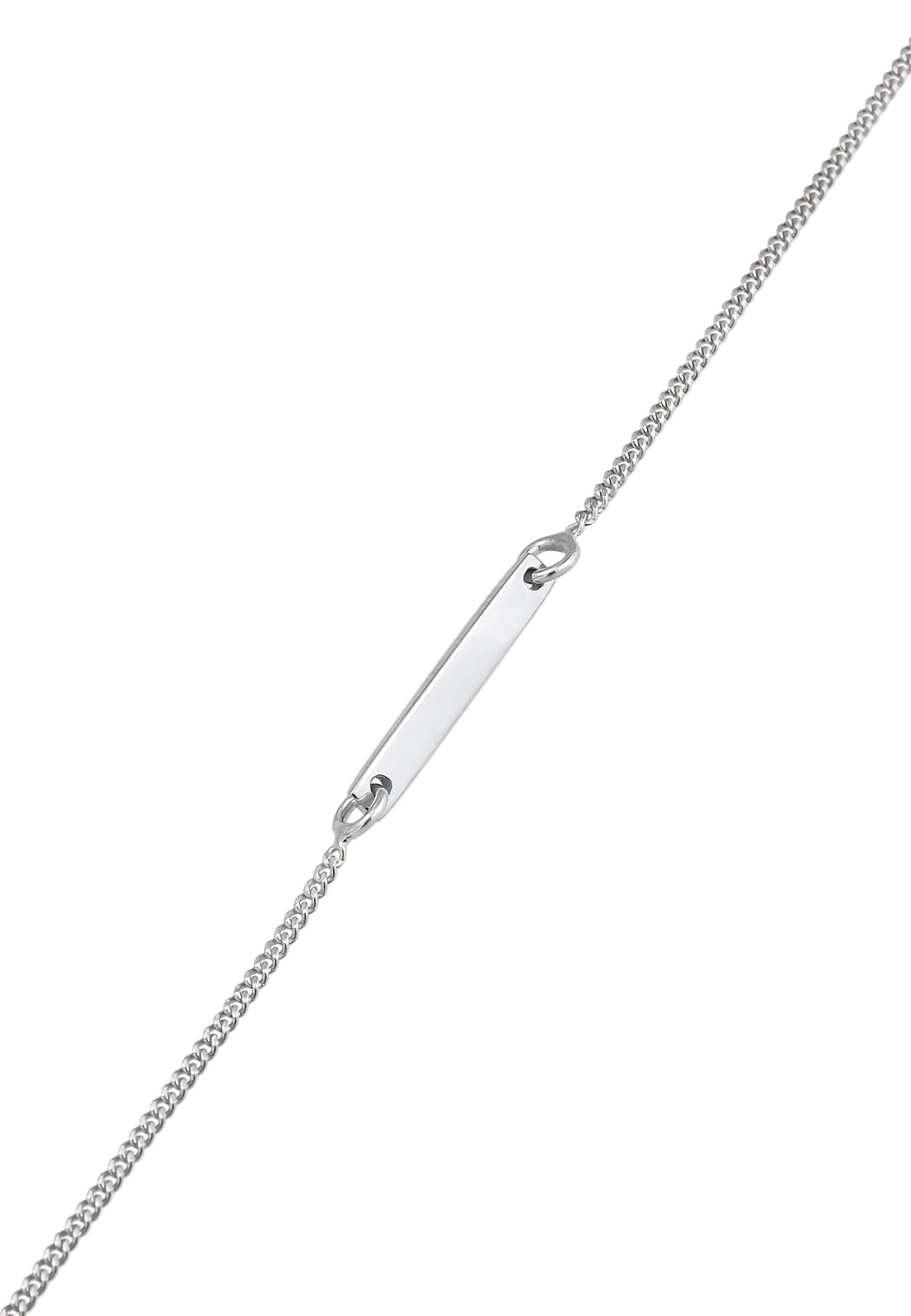 Elli Damen-Gravurplakette, schlicht, personalisierbar, aus 925er Sterlingsilber