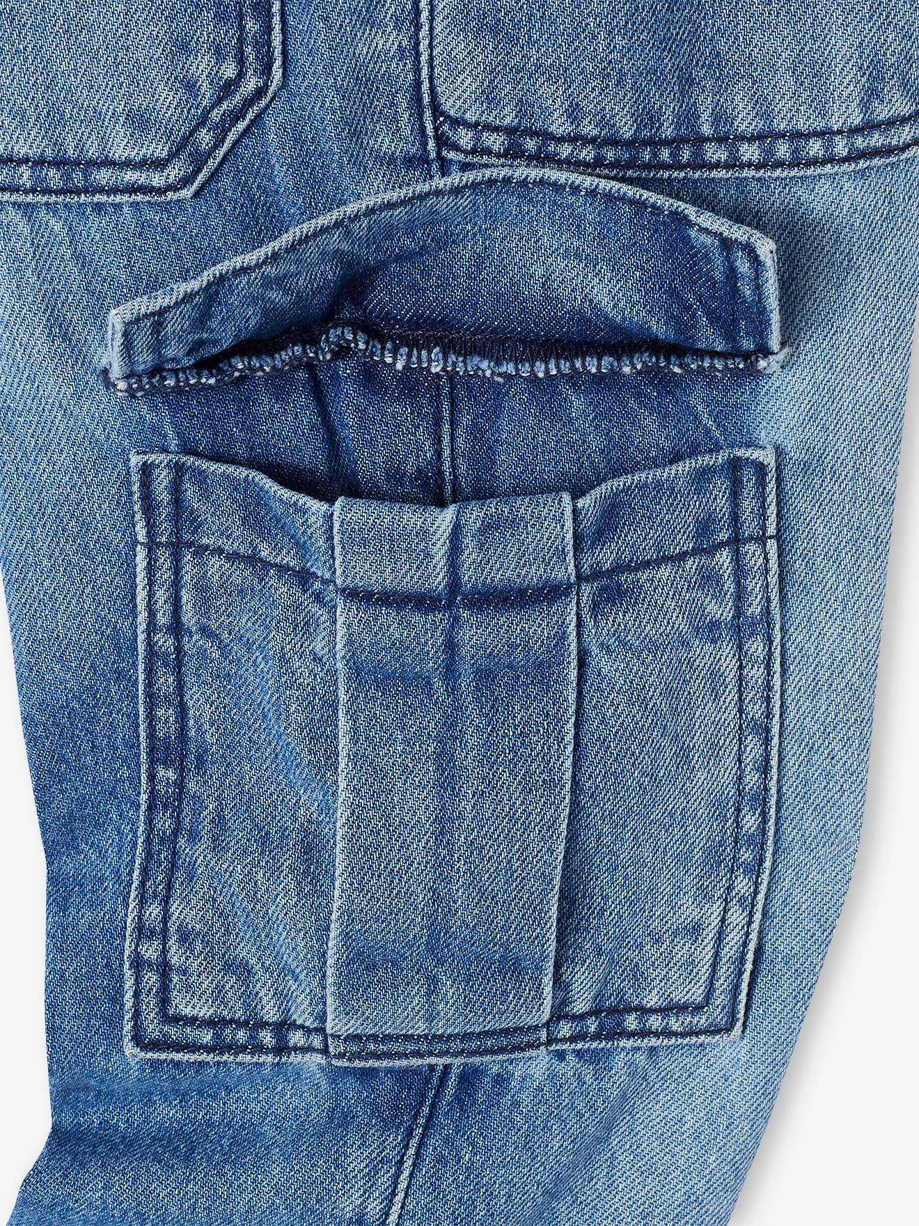 Vertbaudet Jungen Cargo-Jeans mit Dehnbund Oeko-Tex - blue stone