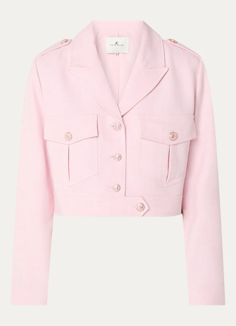 Fifth House Cole cropped jacket with chest pockets
