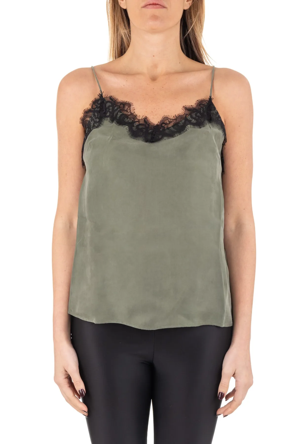 SUPERDRY  Unterhemd - Khaki - Regular Fit