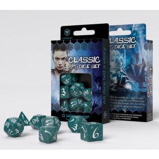Classic RPG Dice Set Stormy/White (7)
