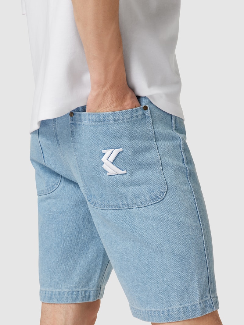 Bermudas  im 5-Pocket-Design Modell 'Serif' in jeans