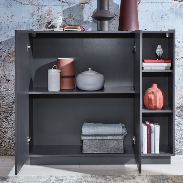 Highboard, 2-türig mit offenem Fach