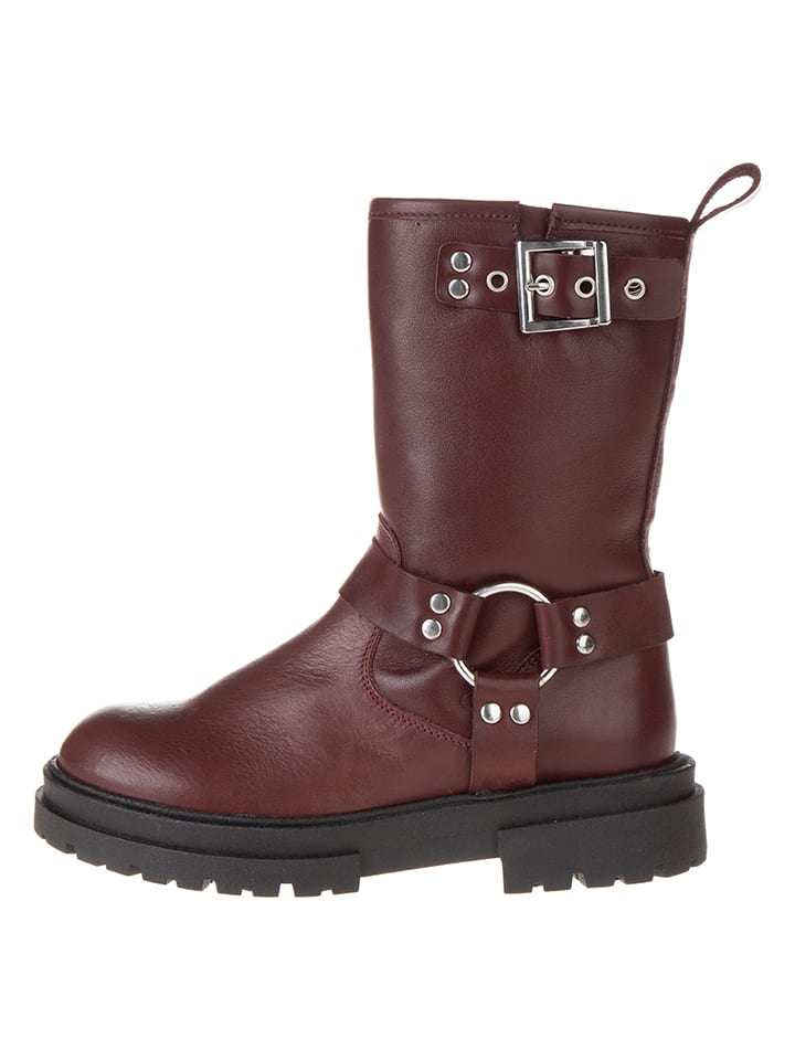 lamino Leder-Boots in Rot günstig kaufen