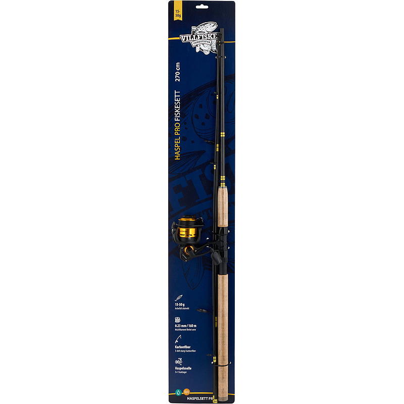 Villfisken Fiskesett haspel 270 cm, pro, Villfisken