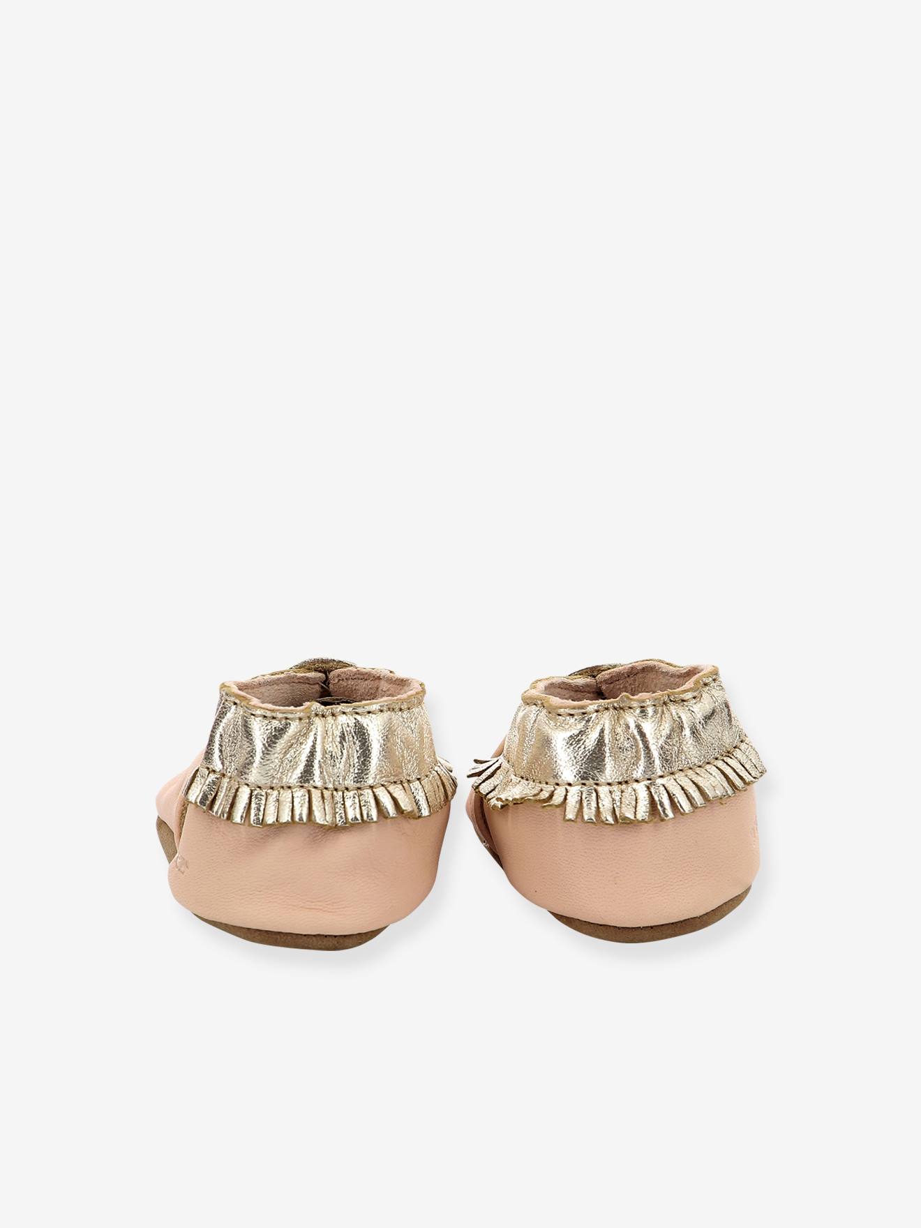 Chaussons cuir souple bébé Appaloosa Style 927830-10 ROBEEZ© rose