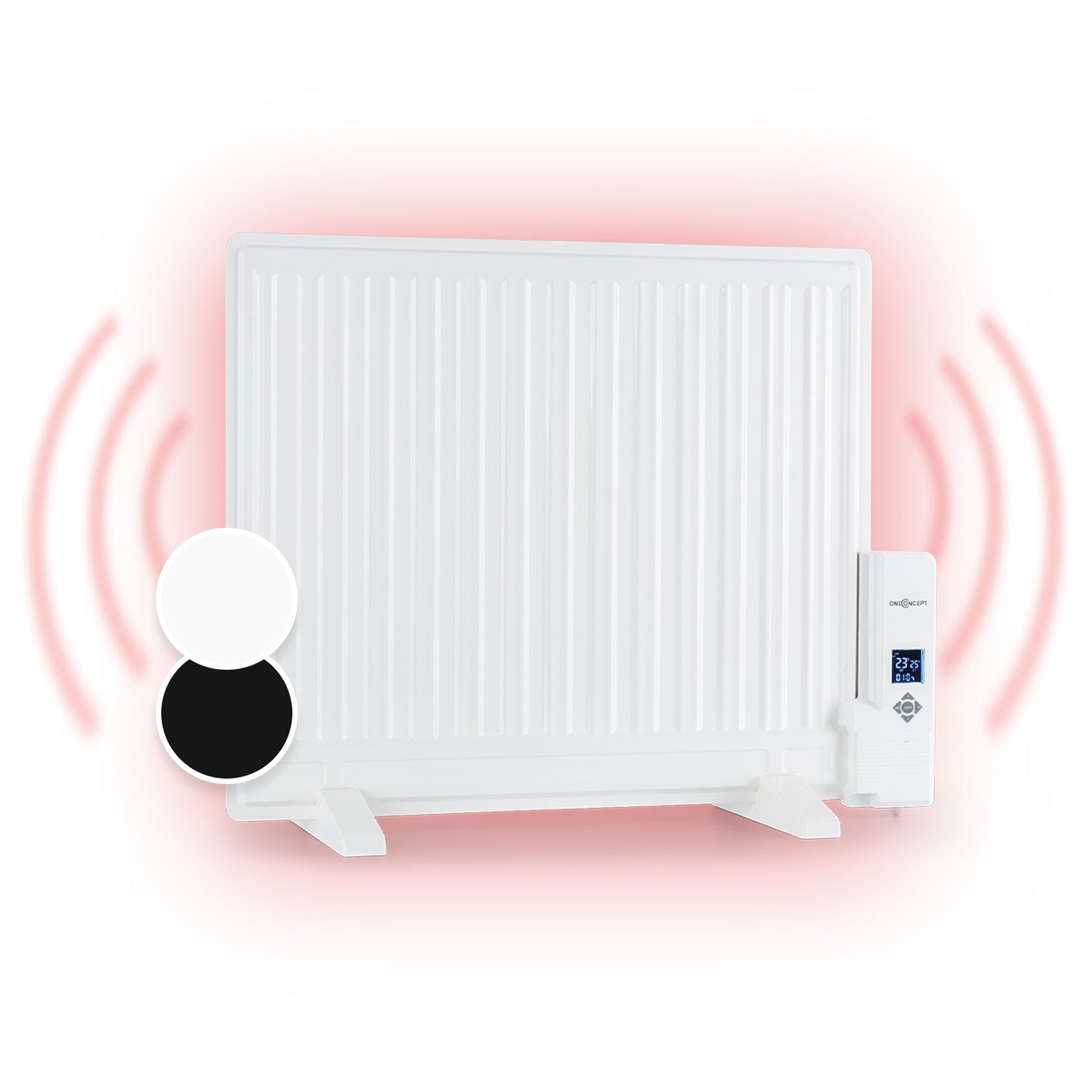ONECONCEPT Heizstrahler Wallander, 600 W, Ölradiator Thermostat Radiator elektrisch energiesparend Heizkörper