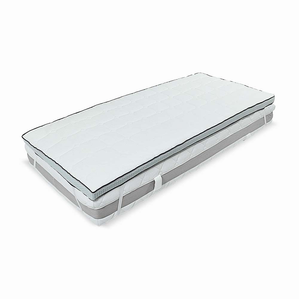 Topper, RIBECO, 11 cm hoch, Gelschaum, (11cm hoch), Matratzenauflage, Matratzenschutz, Matratzenschoner Allergikergeeignet