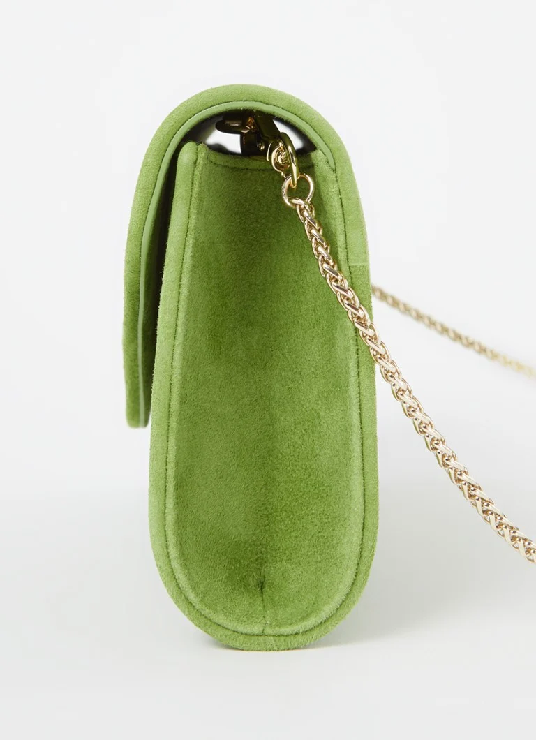LKBennett Dominica suede clutch