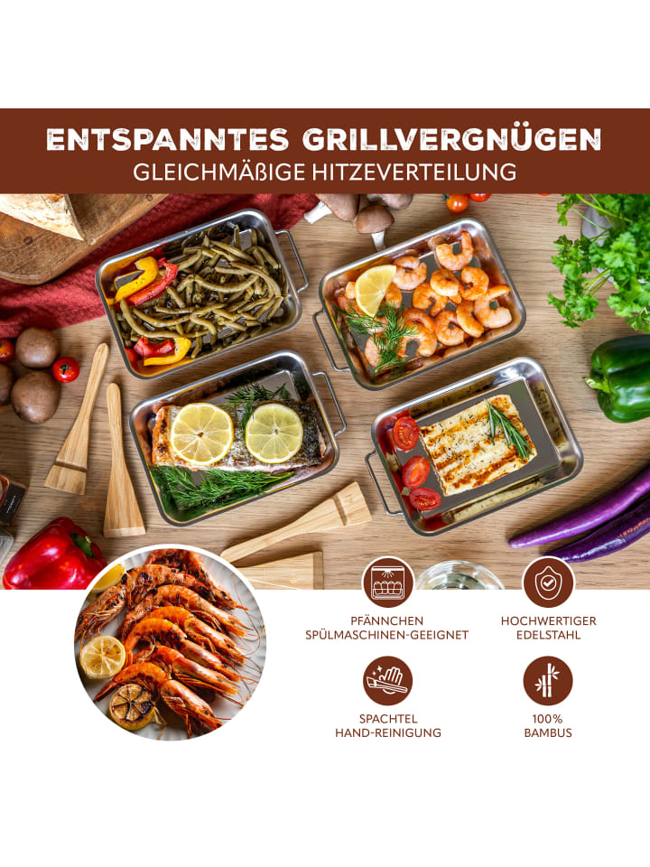 bremermann 4-er-Set Grillpfanne günstig kaufen