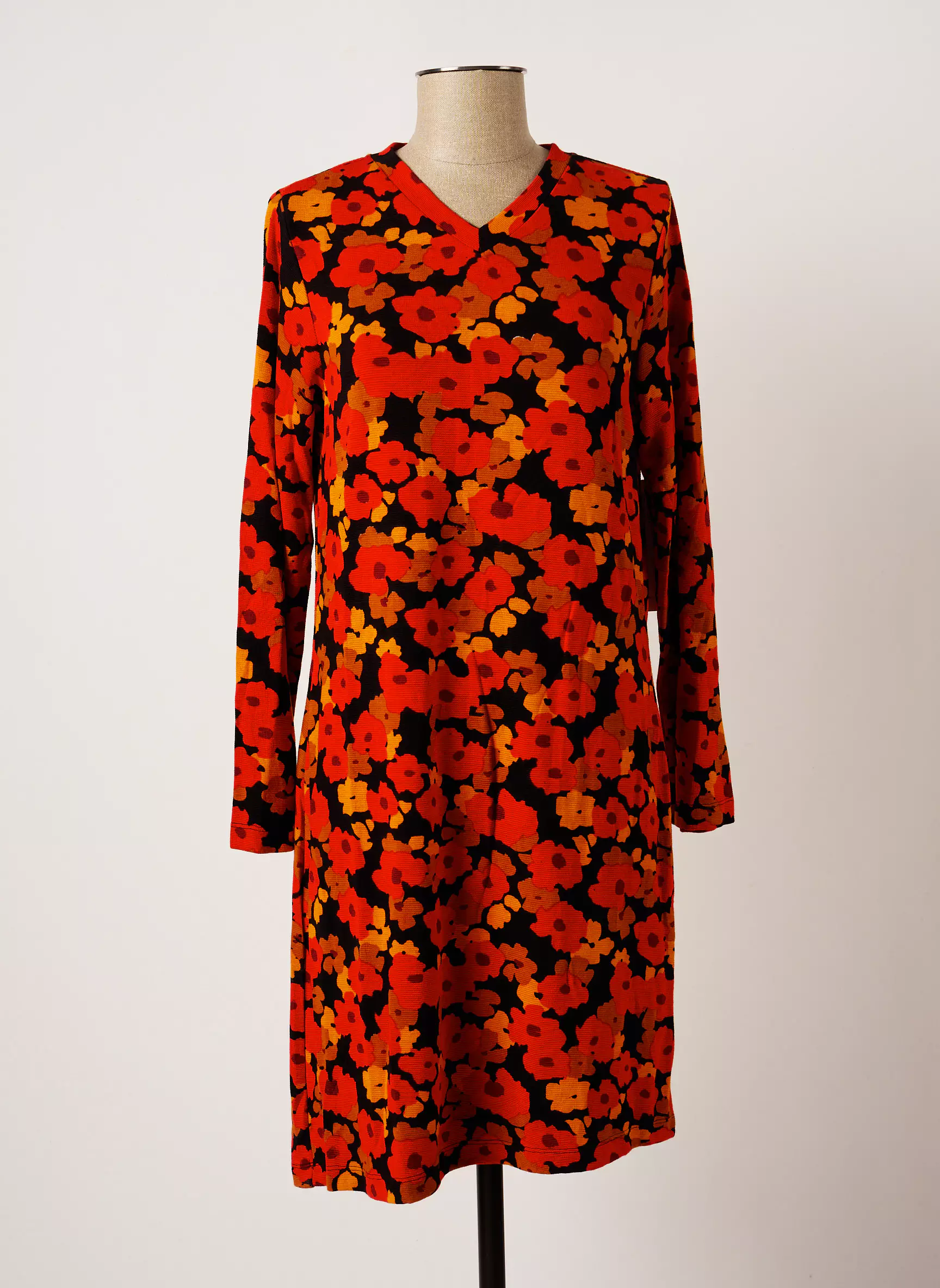 Agathe   Louise Robes Mi Longues Femme couleur orange