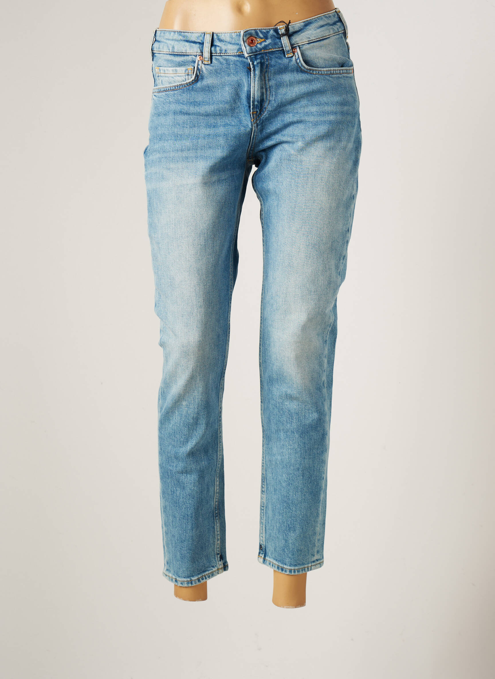 Scotch Soda Jeans Coupe Droite Femme couleur bleu