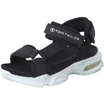 Tom Tailor Trekkingsandale in schwarz