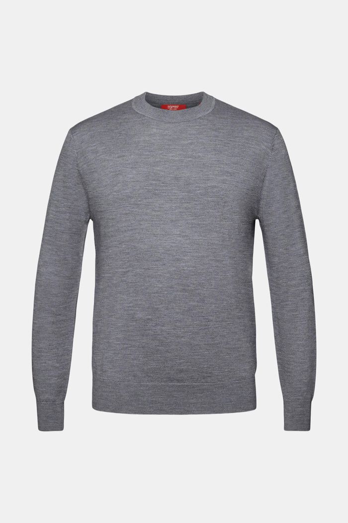 Wollpullover mit Rundhalsausschnitt