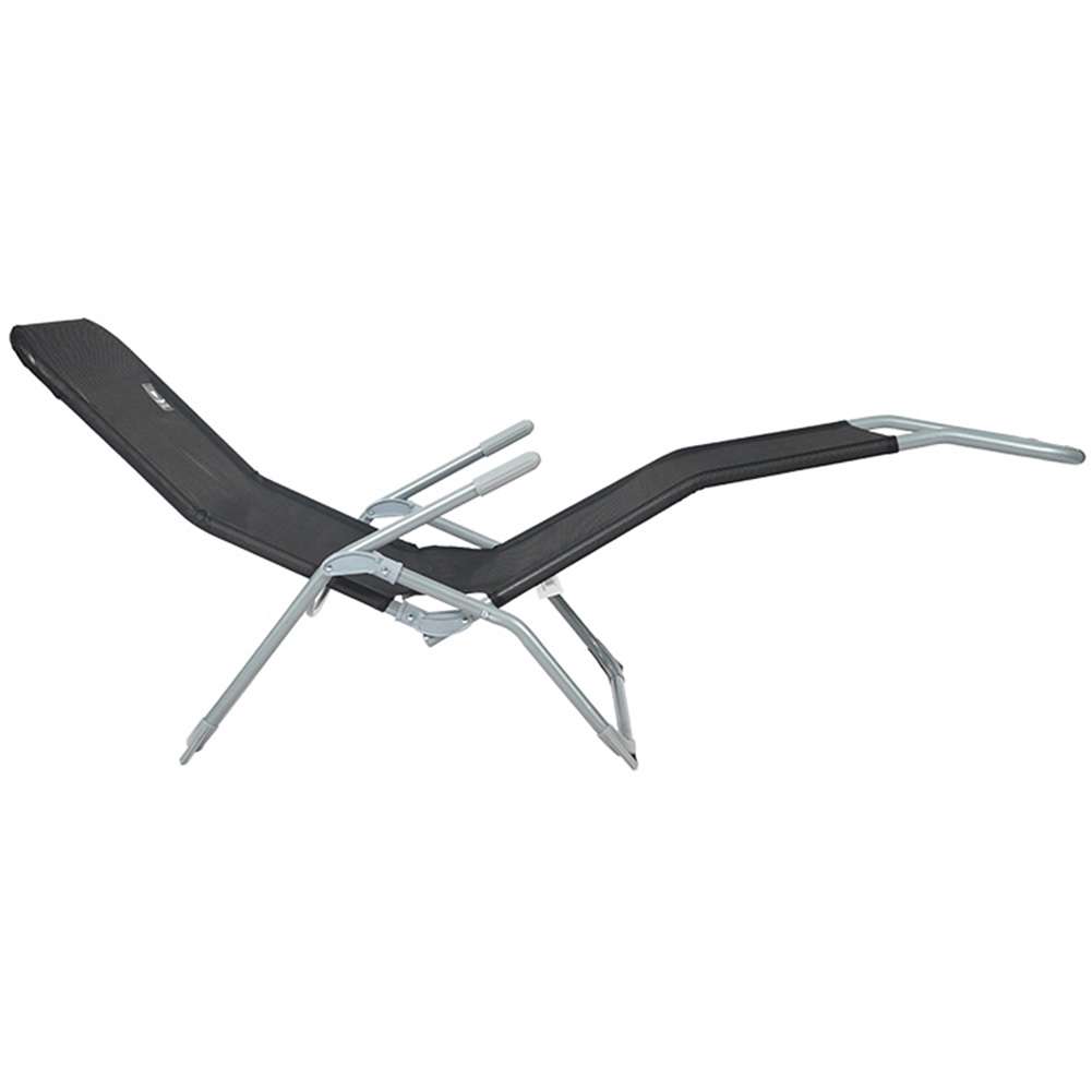 BIXENTE klappbare Gartenliege 157 cm 2er-Set schwarz