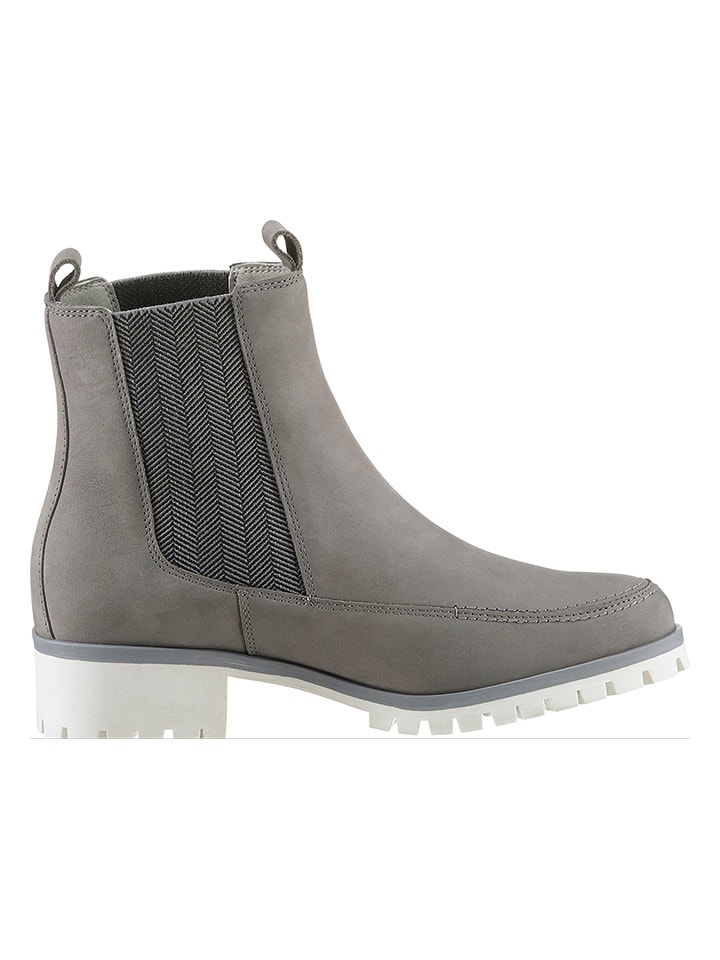 Heine Leder-Stiefeletten in Grau günstig kaufen