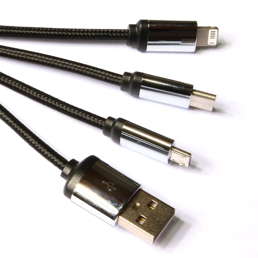 3 in 1 USB Ladekabel