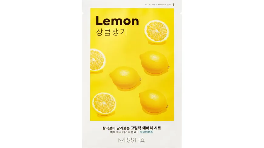 Missha Airy Fit Sheet Mask (Lemon)