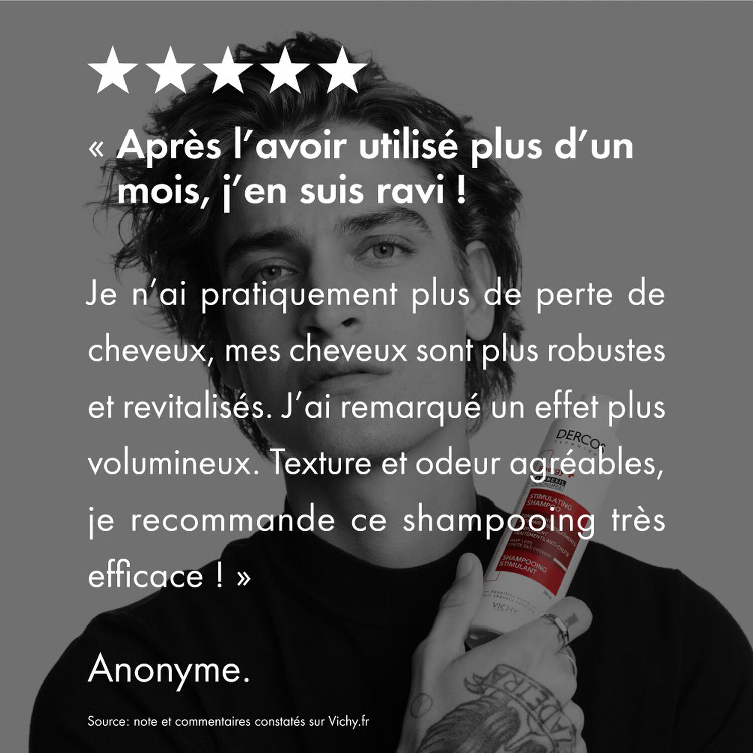 Vichy Dercos Technique à L'Aminexil Shampooing Energisant Anti-Chute