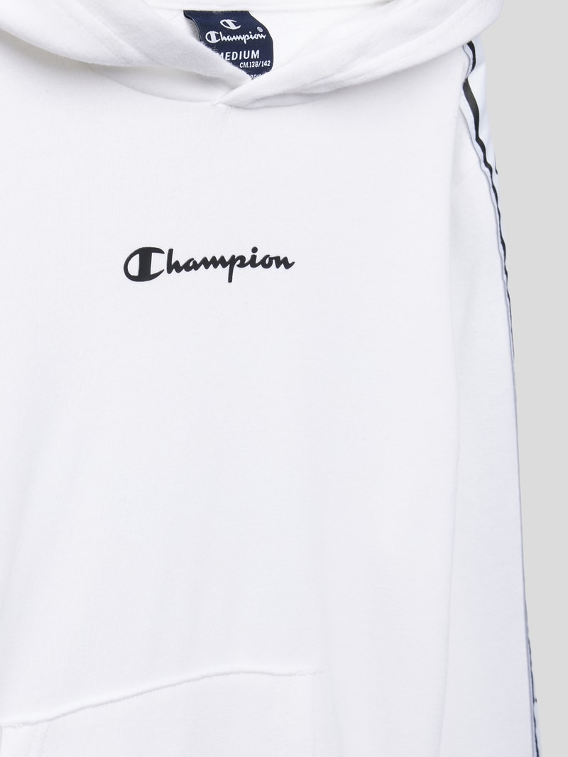 Hoodie mit Logo-Print in weiß