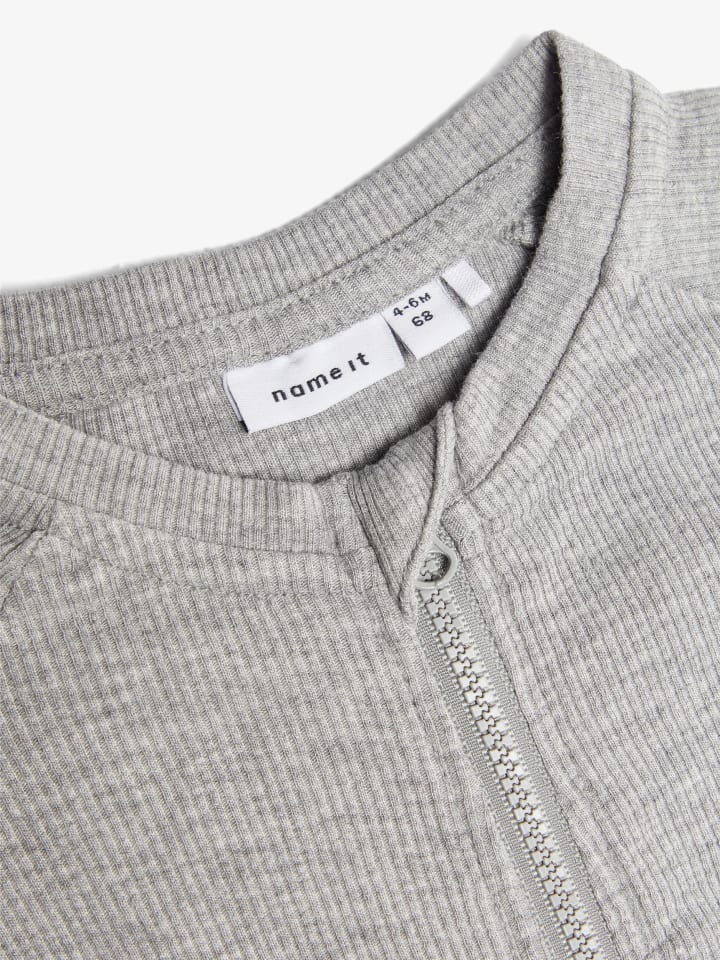 name it Jungen Strampler ohne Fuß mit Reißverschluss in Grau günstig kaufen