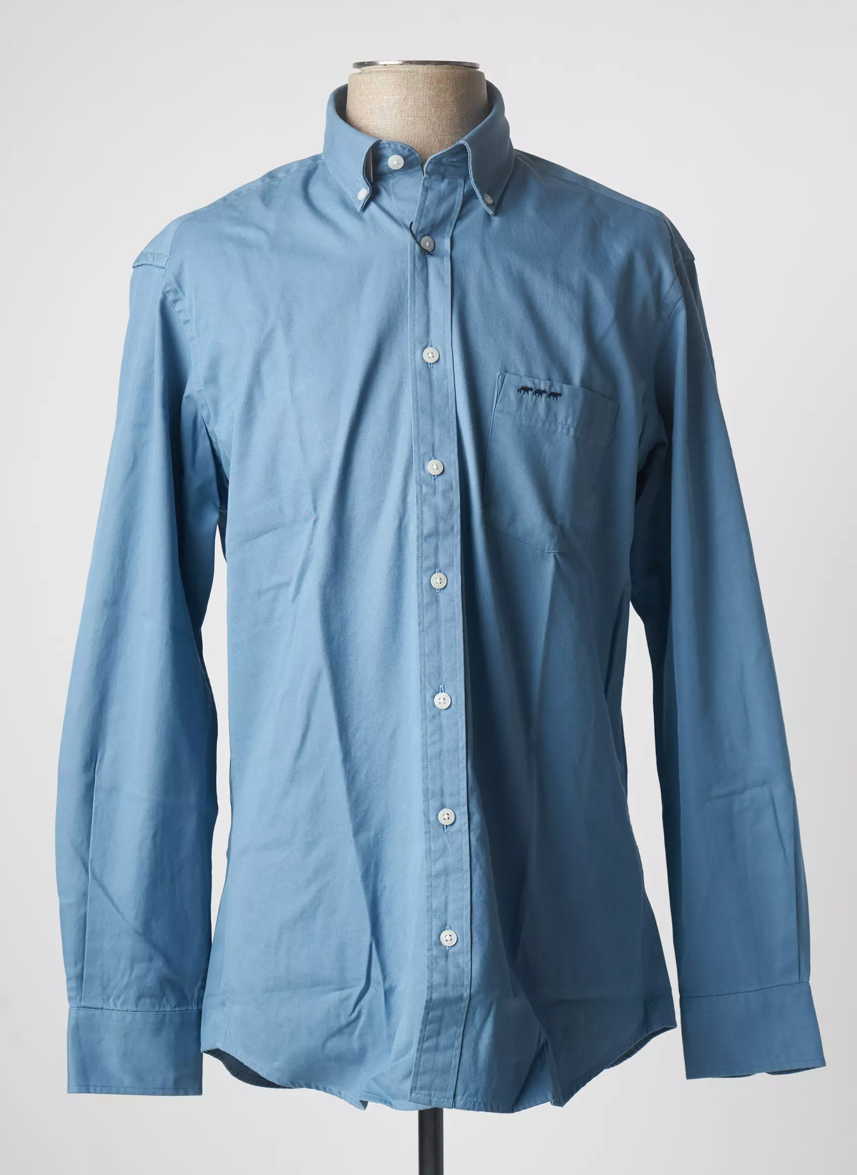 Mise Au Green Manches Longues Homme couleur bleu