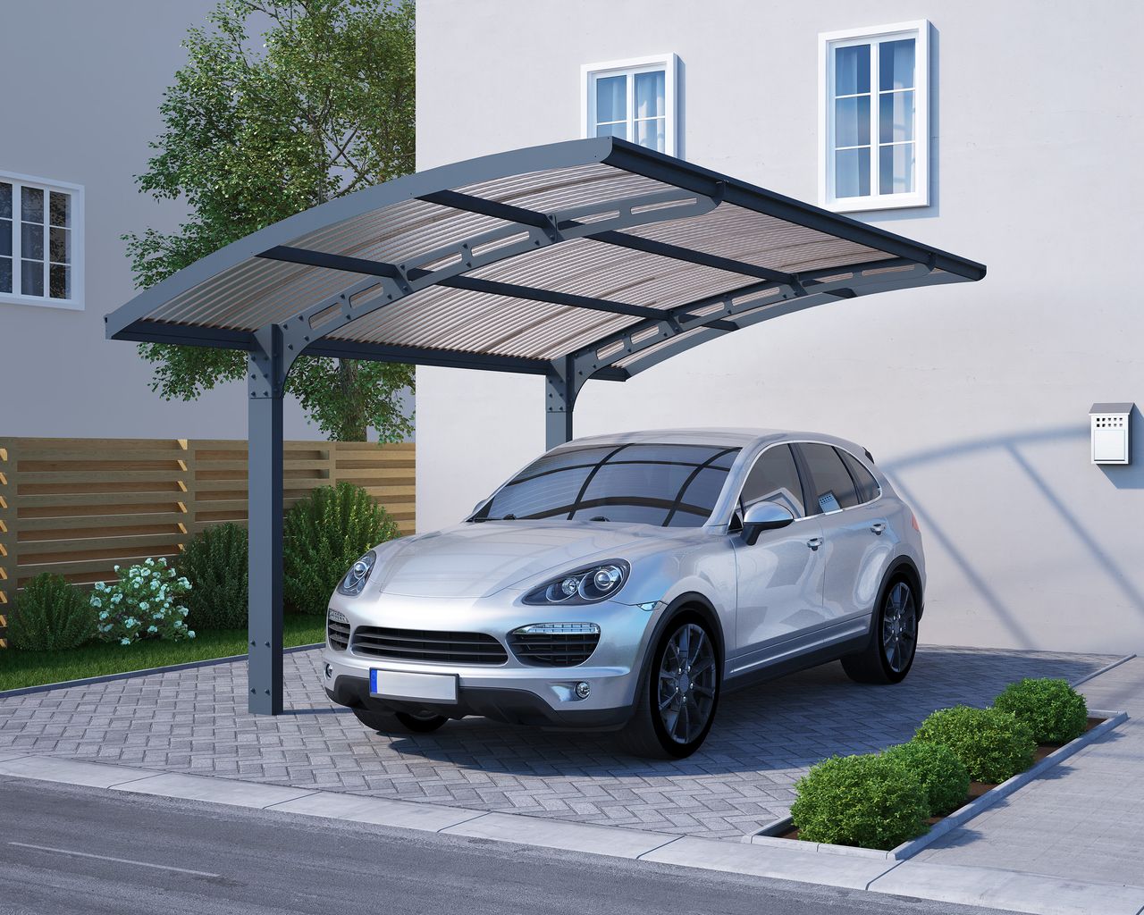 Canopia by Palram Carport Arizona Wave  495 x 289 cm Anthrazit