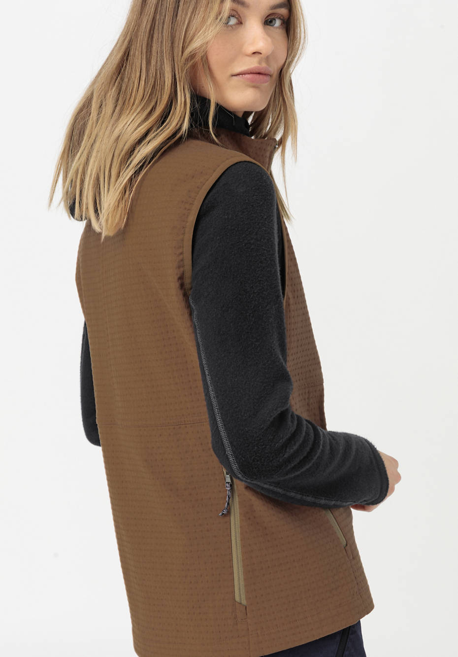 Weste Softshell Grid aus Bio-Baumwolle