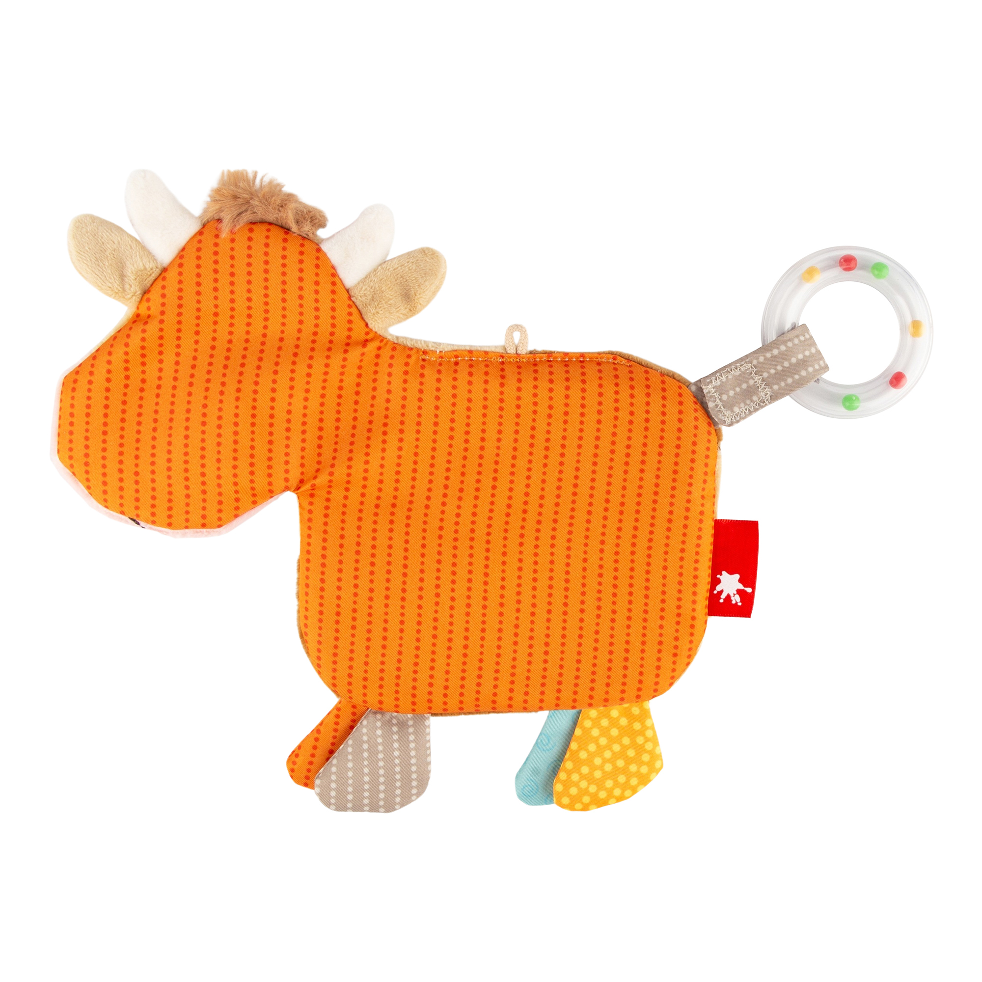 Baby Knister Schnuffeltuch Kuh
