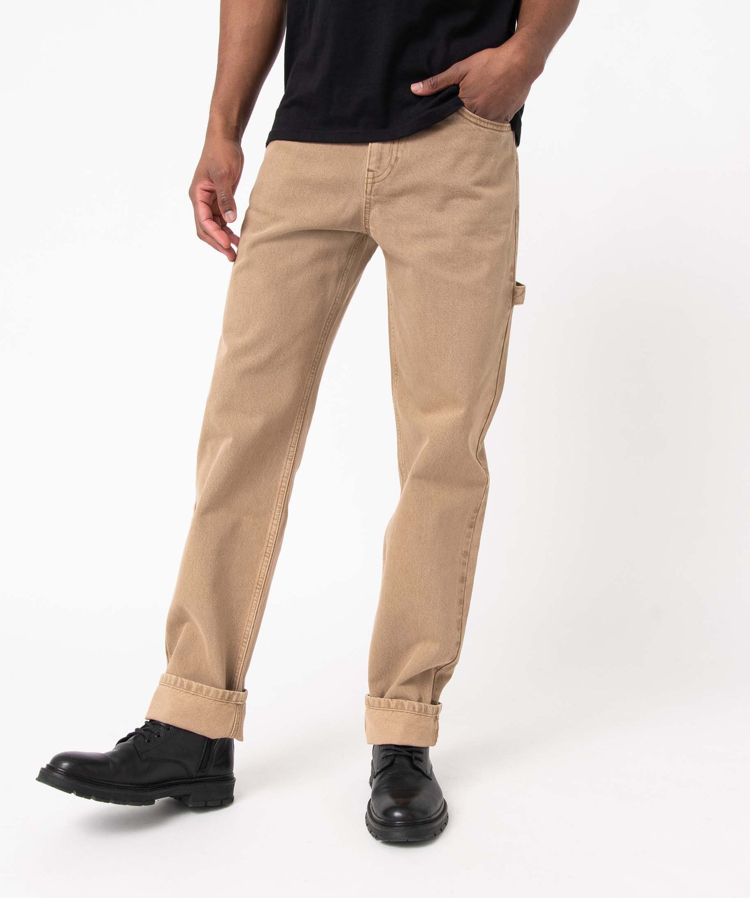 Jean Regular coloré teinture spéciale homme beige fonce | GEMO