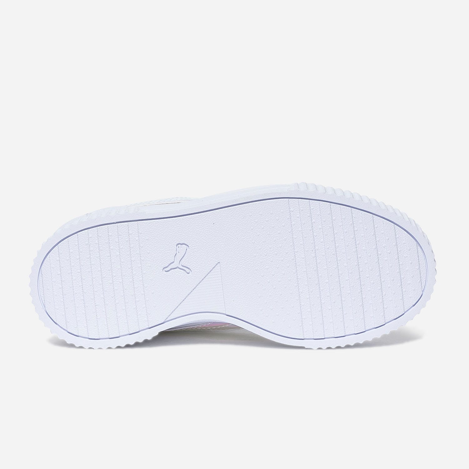 Sneakers PUMA blanche à ligne iridescente