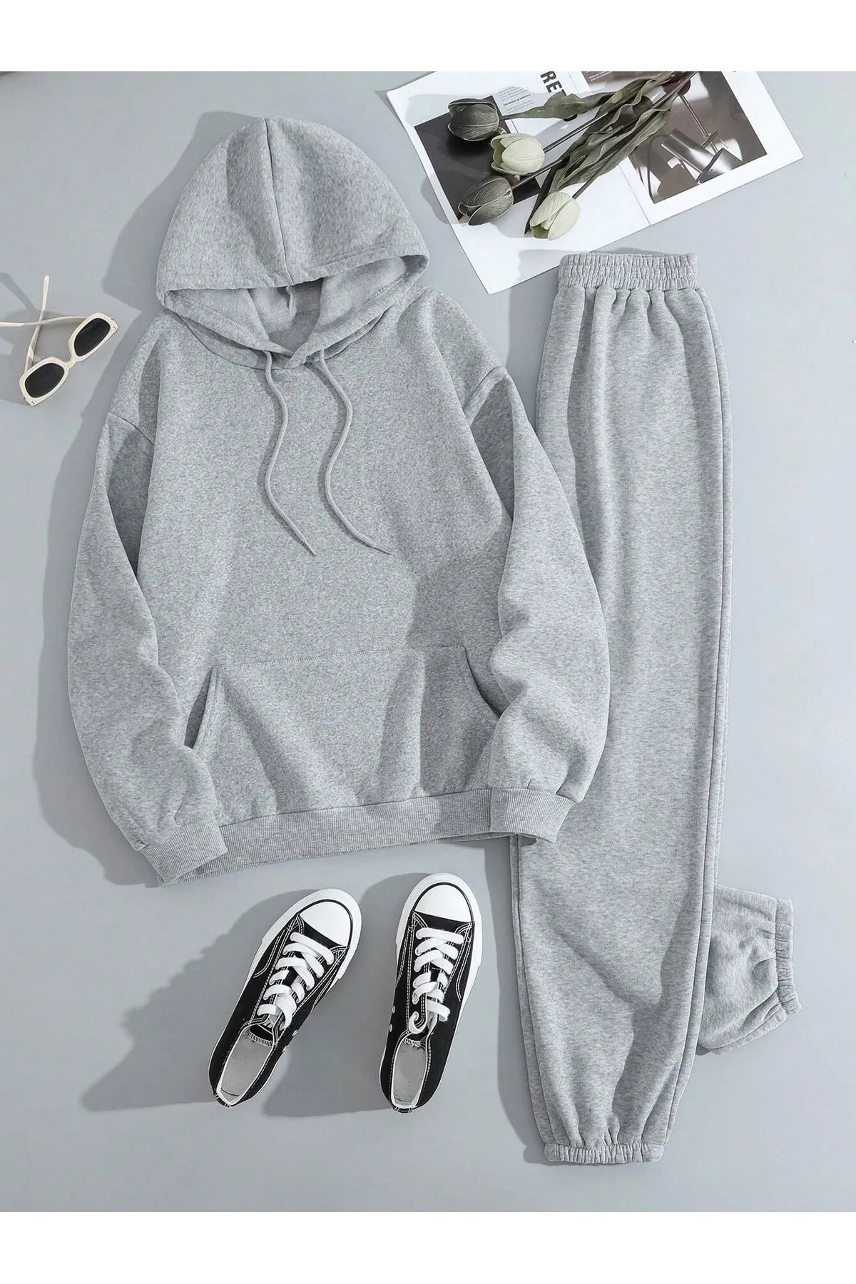MOONBULL  Sport-Sweatsuit Set - Grau - Regular Fit