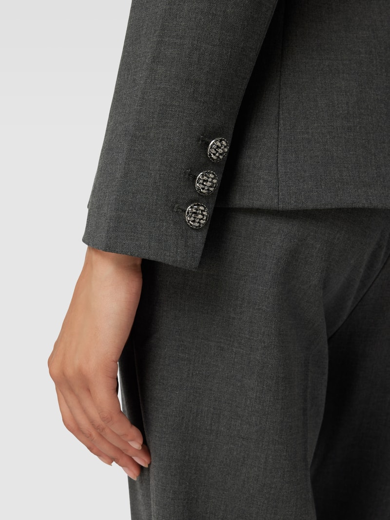 Blazer mit Reverskragen und Knopfverschluss in anthrazit