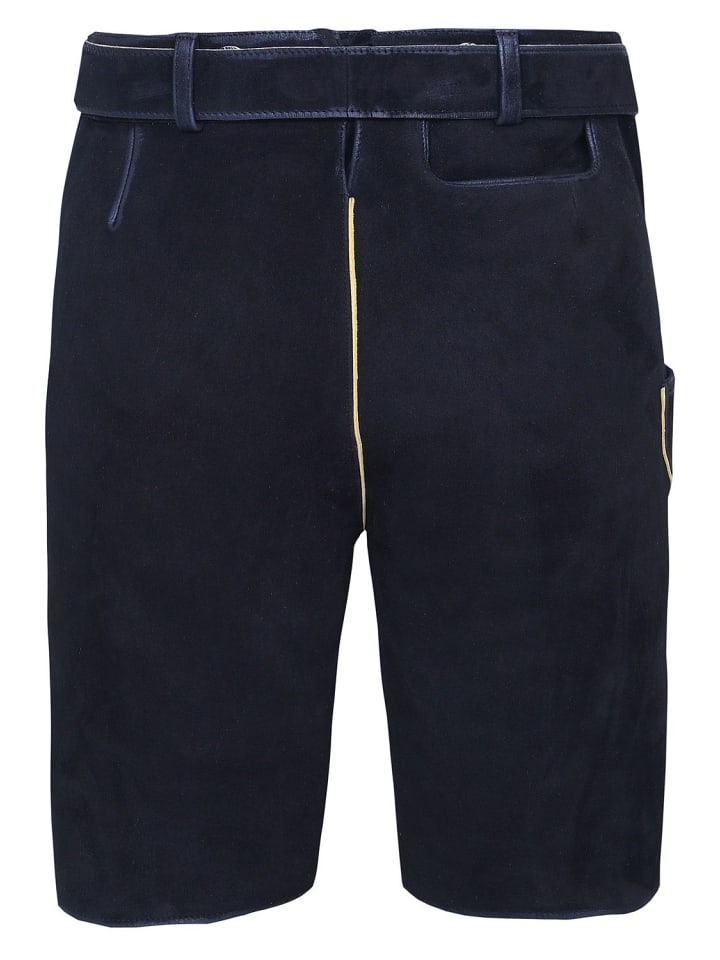 Edelnice Kurze Wildbock Lederhose Ferdinand in schwarz günstig kaufen